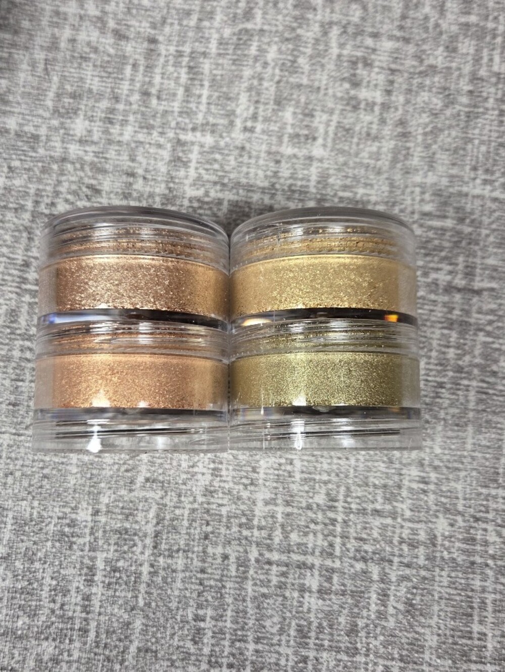 Mac Crush Metal Pigment Stacked 2 (Gold) Set 4 Eye Shadow NEW DISCONTINUED ITEM